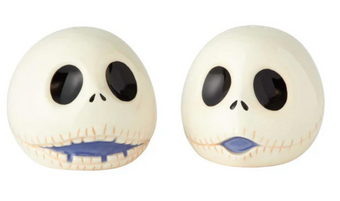 Hallmark Disney Nightmare Jack Skellington Heads Salt & Pepper Shakers New W Box