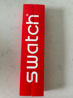 Swatch Double Me Swiss Quartz Silicone Watch New with Box and Certificate