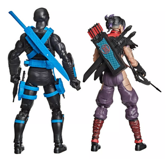G.I. Joe #223 Ninja Force Snake Eyes & Kim Jinx Arashikage Action Figure Set New