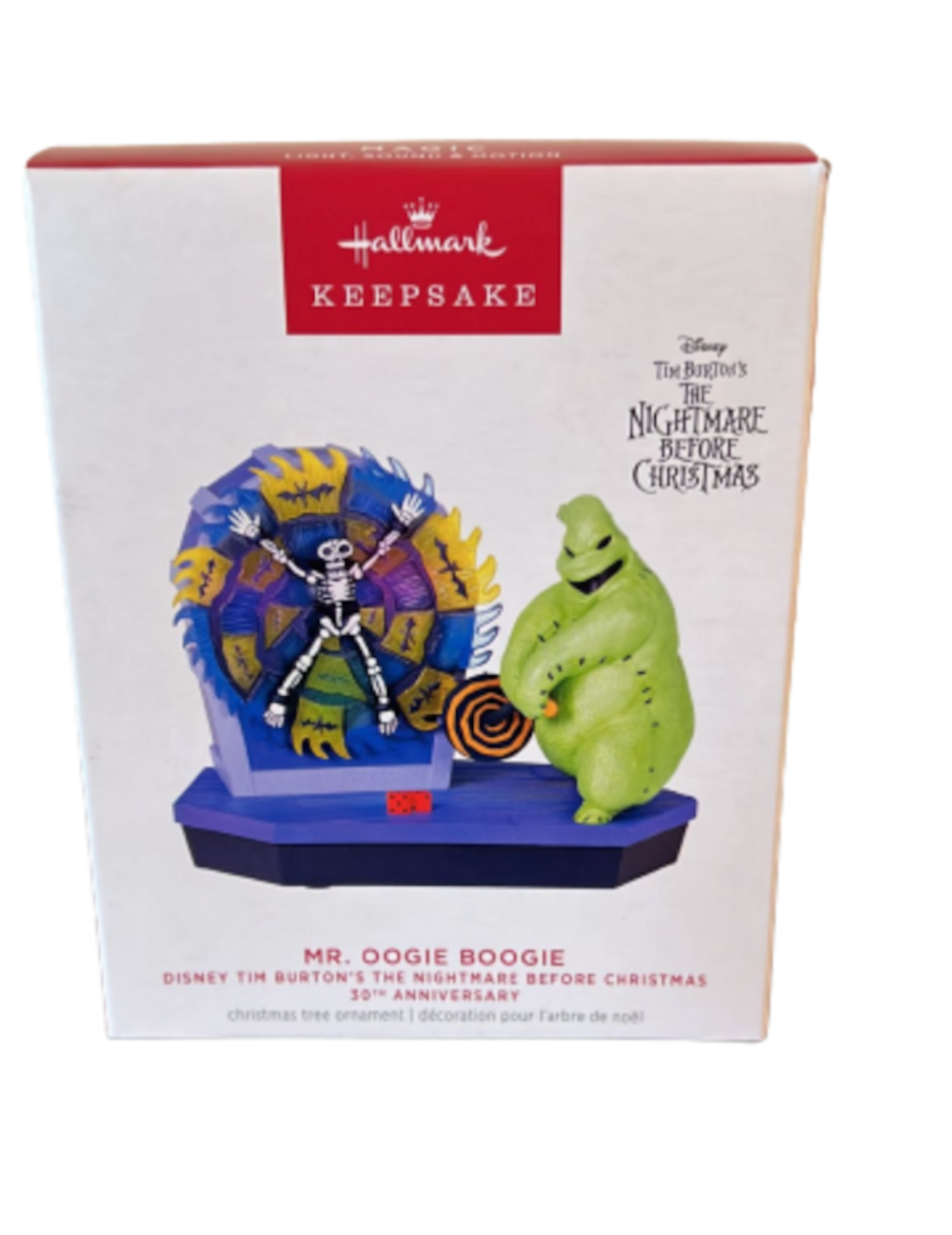 Hallmark 2023 Keepsake 30th Mr. Oogie Boogie Musical Ornament Ornament New w Box