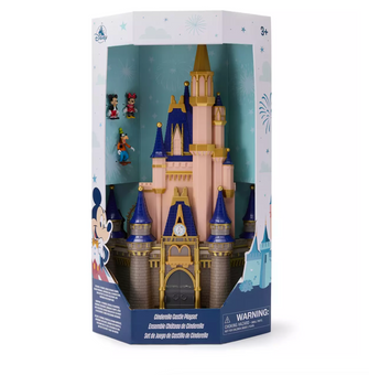 Disney Parks WDW Mickey Minnie Goofy Cinderella Castle Play Set New with Box
