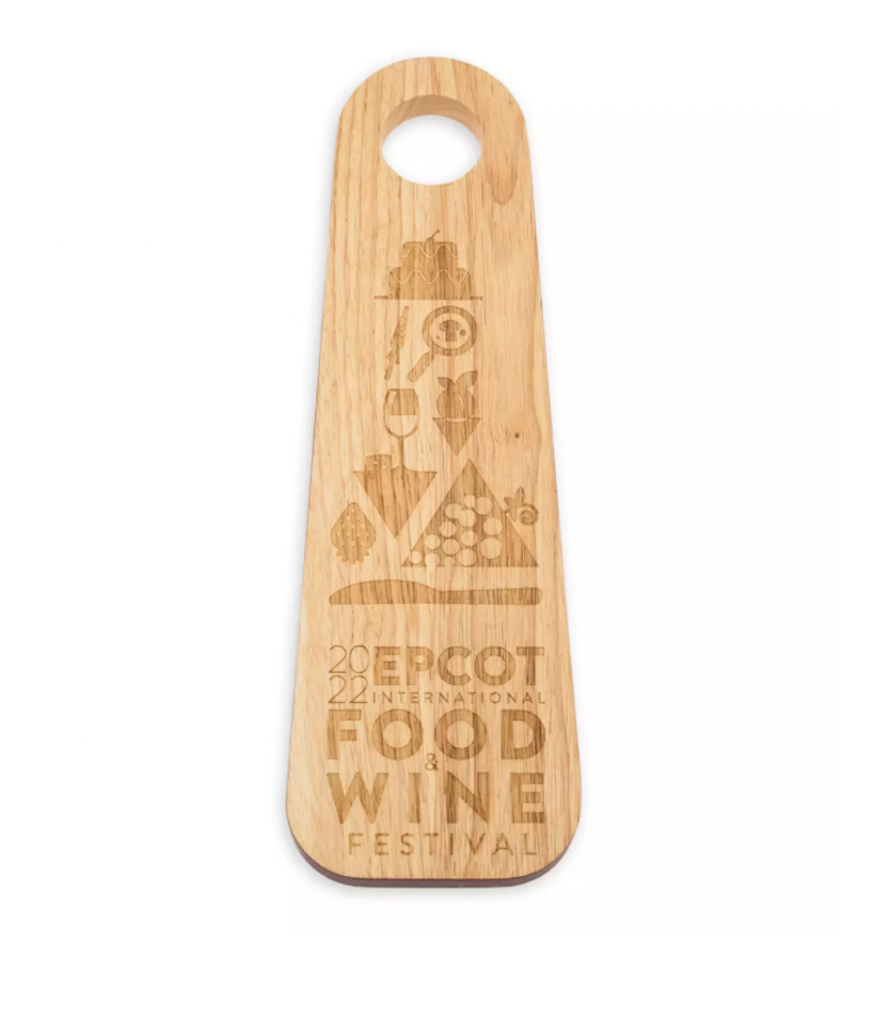 Disney EPCOT Food & Wine Festival 2022 Wood Serving Board New