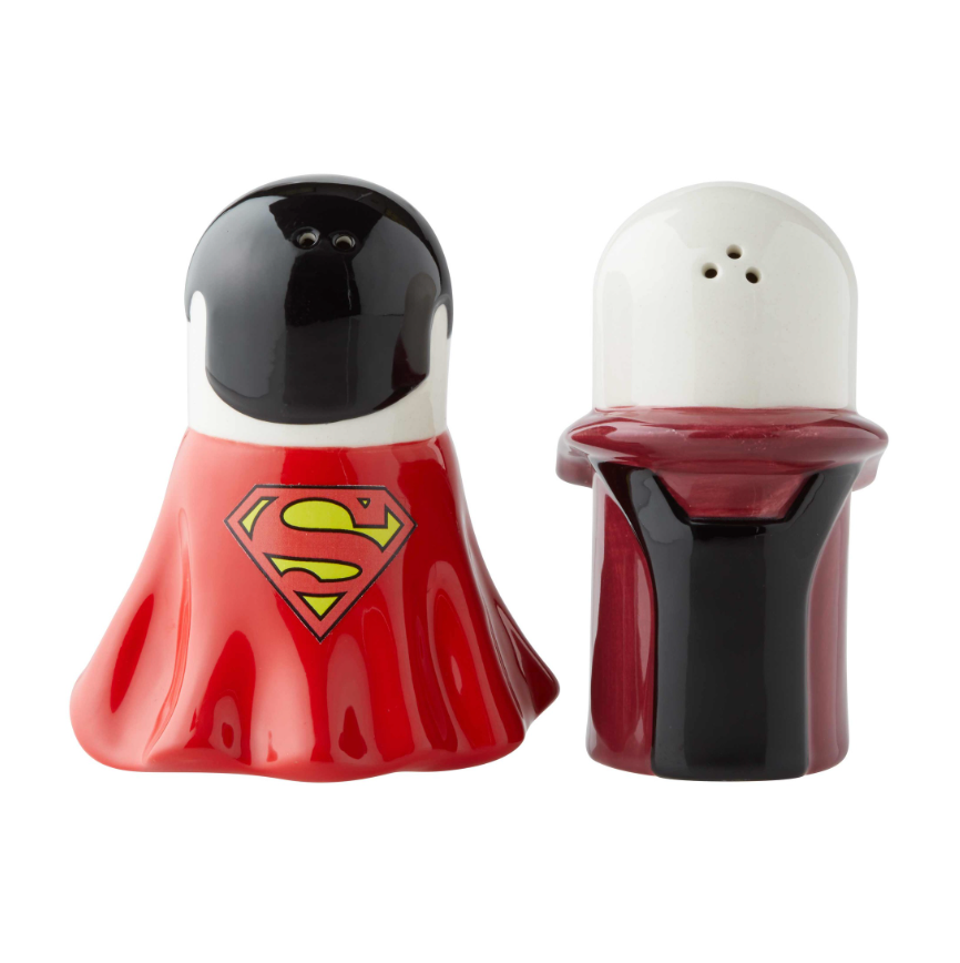 DC Comics Stylized Superman vs Lex Luthor Salt and Pepper New with Box