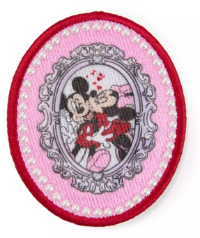 Disney Parks Mickey Minnie Mouse Valentine Portrait Patch Stoney Clover Lane New