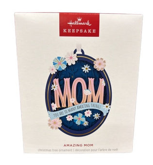 Hallmark Amazing Mom Papercraft Christmas Ornament New With Box