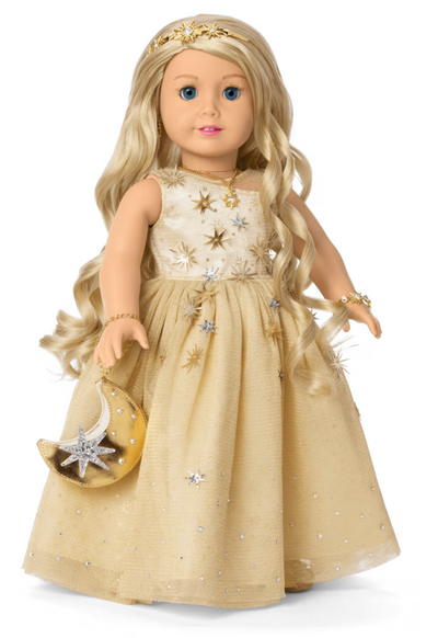 American Girl 2025 Glimmering Gold Holiday Collector Doll New with Box