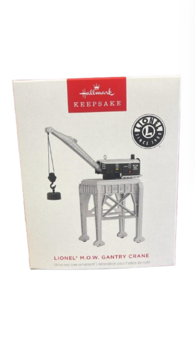 Hallmark 2025 Keepsake Lionel M.O.W. Gantry Crane Christmas Ornament New Box
