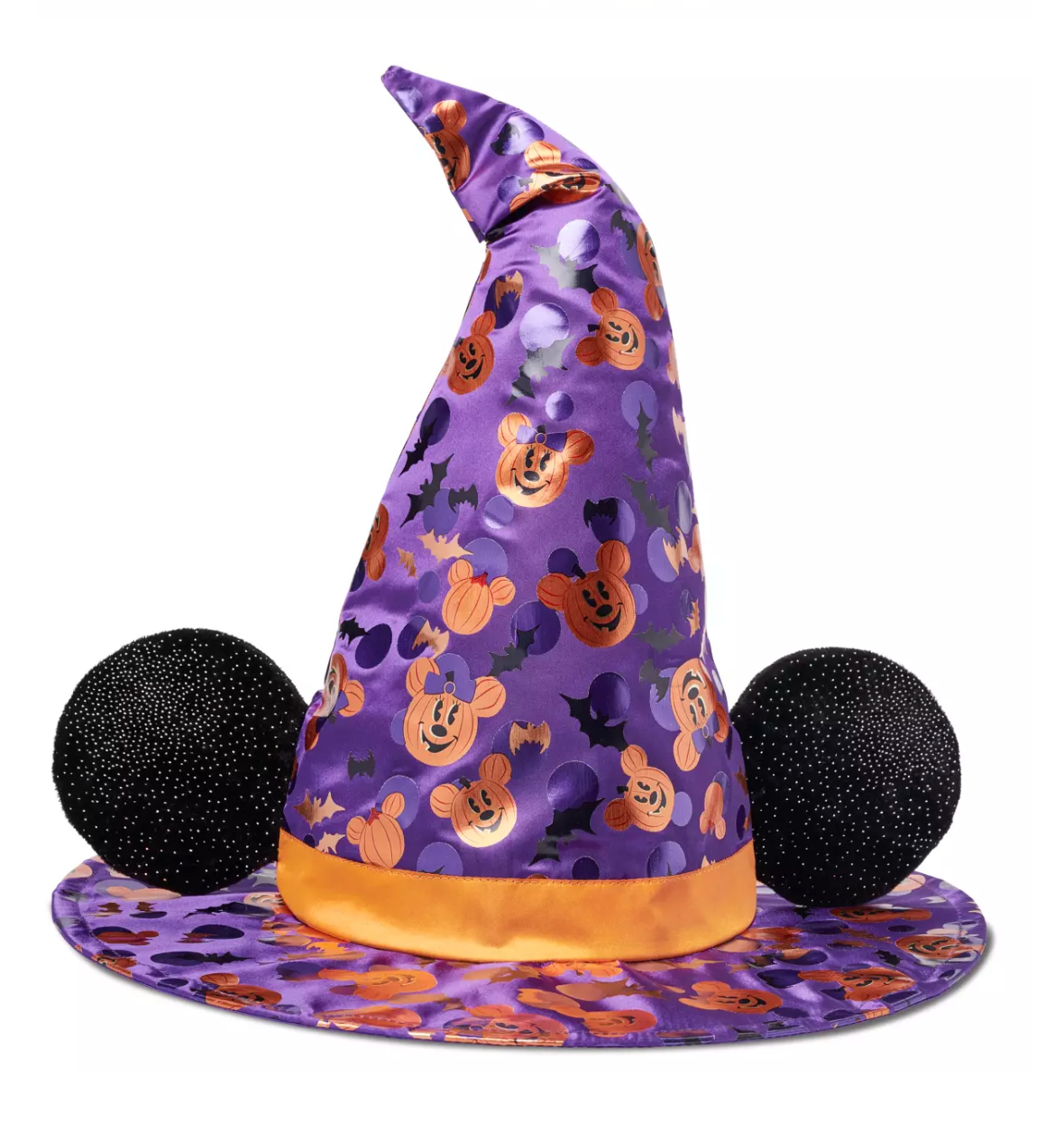 Disney Parks Halloween 2023 Minnie Witch Purple Pumpkin Hat for Kids New w Tag