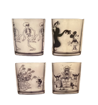 Disney Parks Mickey Mouse Sound Cartoon Set of 4 Shot Glasses New With Tag