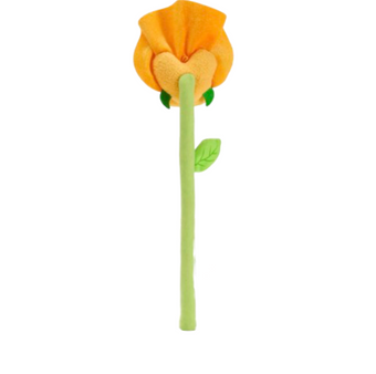 Disney Parks Bendable Orange Pansy Flower Alice in Wonderland Plush New w Tag