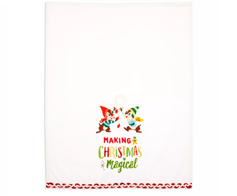 Disney Parks Chip 'n Dale Elves Holiday Christmas Kitchen Towel New with Tag