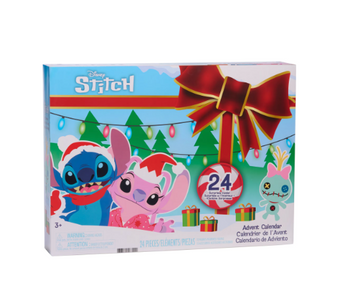 Disney Stitch Advent Calendar, 24-Day Holiday Countdown Figures Toy New With Box