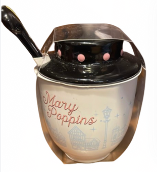 Disney Parks Mary Poppins Sugar Jar United Kingdom EPCOT New With Tag
