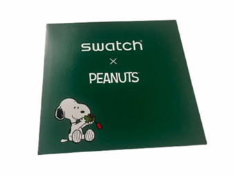 SWATCH X PEANUTS Pop Up Christmas Tree Card 2021 New With Envelope