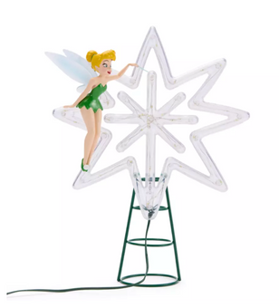 Disney Parks Tinker Bell Light-Up Holiday Tree Topper – Peter Pan New With Box