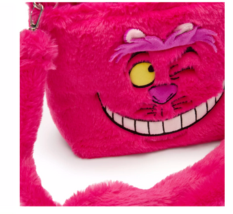 Disney Parks Alice in the Wonderland Cheshire Cat Plush Crossbody Bag New W Tag