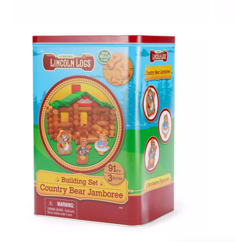 Disney Parks Country Bear Jamboree Lincoln Logs Building Set Toy New with Box