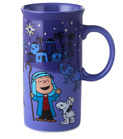 Hallmark Peanuts Shepherd Linus and Sheep Snoopy Nativity Scene Mug New