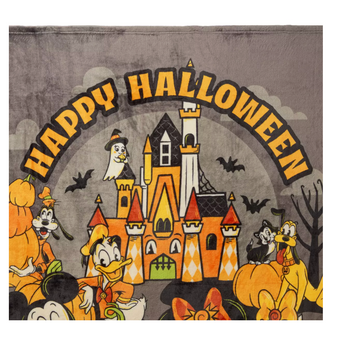 Disney Parks Happy Halloween Mickey and Friends Fleece Throw Blanket New w Tag