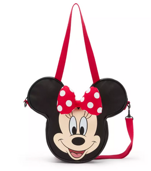 Disney Parks Minnie Mouse Mini Big Face Canvas Tote Bag New With Tag