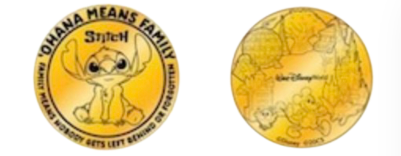 Disney Polynesian Resort Stitch 'Ohana Means Family Collectible Medallion New