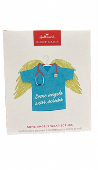 Hallmark 2024 Keepsake Some Angels Wear Scrubs Christmas Ornament New with Box
