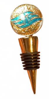 Disney Parks Cruise Line Mosaic Collection Blue Bottle Stopper New With Tag