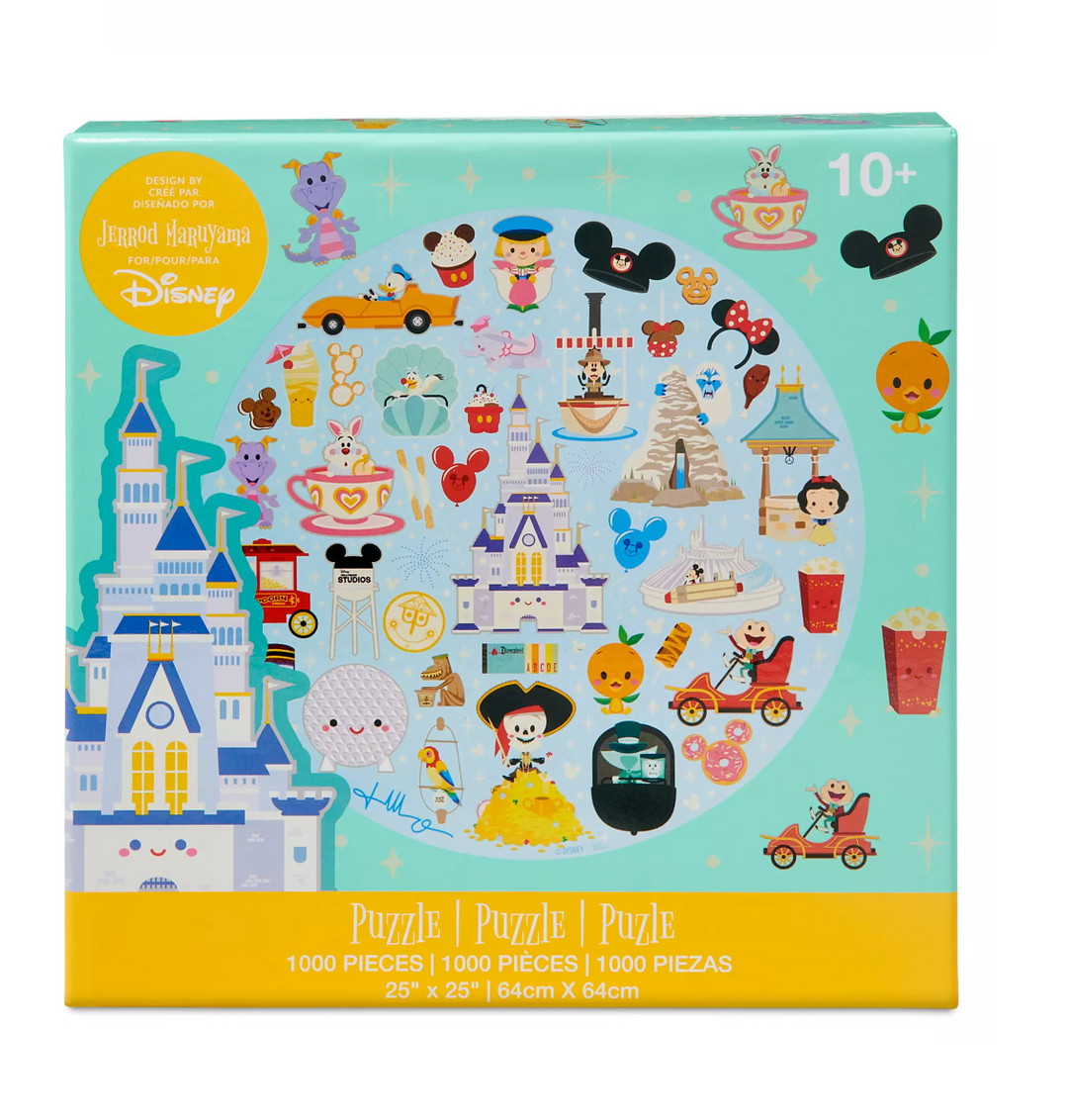 Disney Parks Space Mountain Orange Bird Round 1000pcs Puzzle