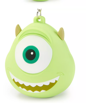Disney Parks Mike Wazowski Keychain Monsters Inc Head Puffy Silicone New