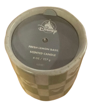 Disney Parks Home Collection Fresh Lemon Basil Scented Candle Green New With Tag