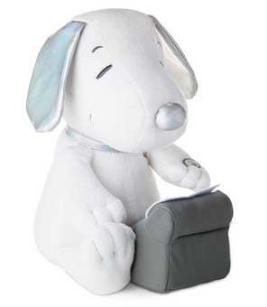 Hallmark Peanuts 75th Anniversary Snoopy With Typewriter Musical Plush New w Tag