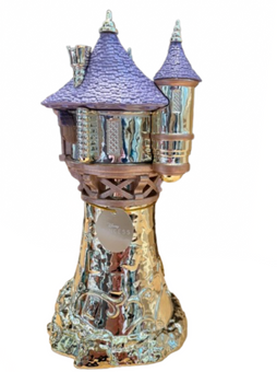 Bath and Body Works Disney Princess Rapunzel Tower Pedestal 3-Wick Candle Holder