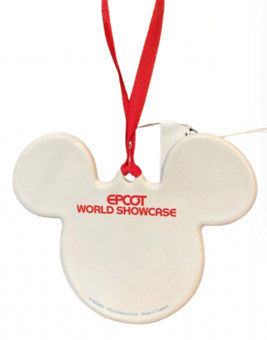 Disney Parks Epcot World Showcase Figment Mickey Icon Disc Ornament New With Tag