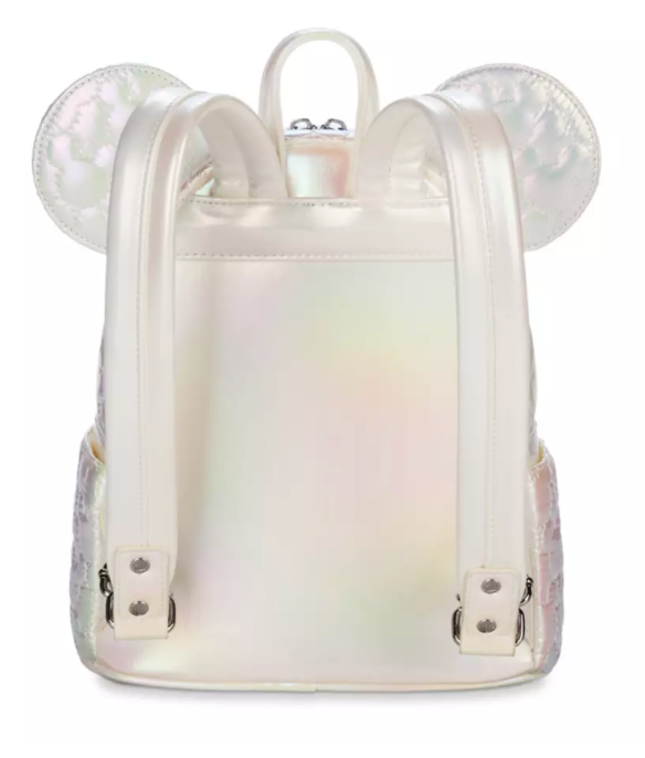 Disney Parks Mickey Mouse Icon Quilted Iridescent Loungefly Mini Backpack New