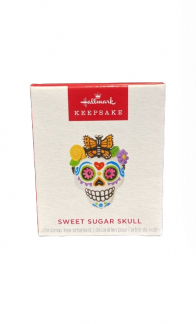 Hallmark 2024 Keepsake Halloween Mini Sweet Sugar Skull Christmas Ornament New