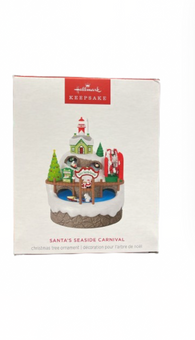 Hallmark 2024 Santa's Seaside Carnival Musical Christmas Ornament New with Box