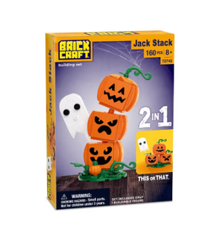 Brickcraft Halloween Jack Stack Building Kit (160-Piece Set) Toy New With Tag