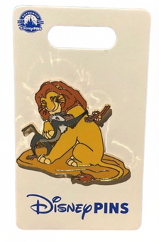 Disney Parks Animal Kingdom Lion King Mufasa & Rafiki Hug Pin New With Card