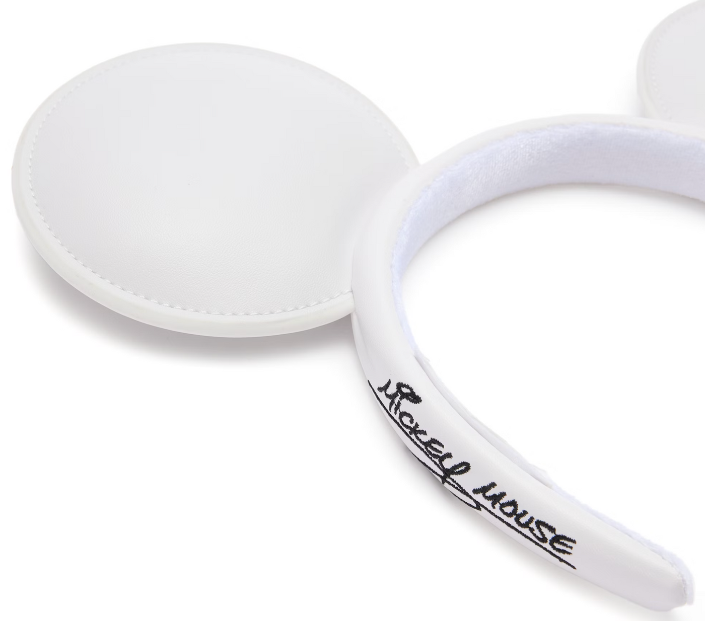 Disney Parks Mickey Mouse White Ear Headband for Adults New With Tag