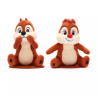 Disney Parks Chip 'n Dale Magnetic Shoulder Plush Set New with Tag