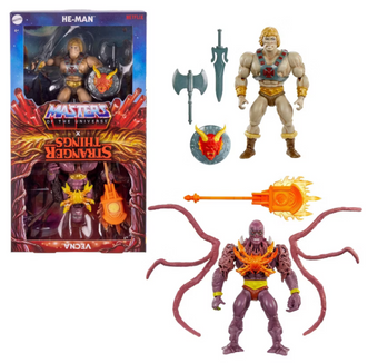 Masters of the Universe X Stranger Things He-Man and Vecna Figure Toy New W Tag