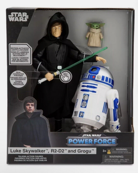 Disney Parks Luke Skywalker Talk Action Figure Set - Star Wars Power Force New