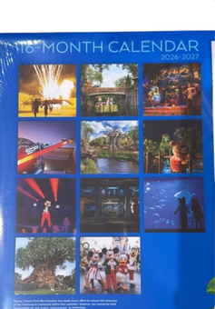 Disney Walt Disney World 2027 16 Month Calendar 4 Parks New Sealed