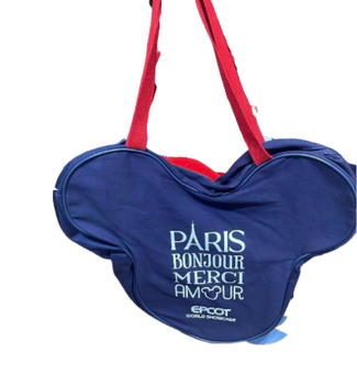 Disney Parks Epcot France Paris Minnie Mouse Big Face Tote New With Tag