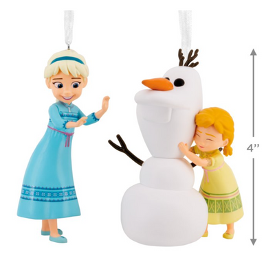 Hallmark Frozen Elsa Anna Olaf Tree Christmas Ornaments New with Box