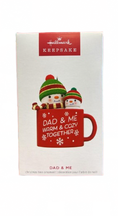 Hallmark 2023 Keepsake Dad & Me Hot Cocoa Mug Christmas Ornament New with Box