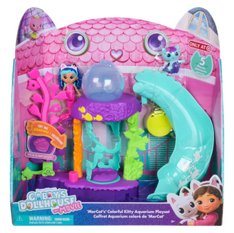 Gabby's Dollhouse Movie MerCat Colorful Kitty Aquarium Playset Toy New With Tag