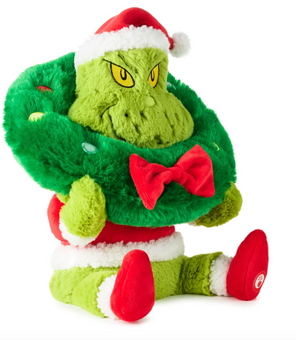 Hallmark Grinch Stuck On Christmas Plush With Light Sound Motion New with Tag