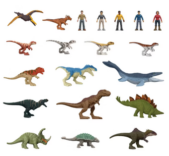 Jurassic World Chaos Theory Mini Figure Set - 20pk Toy New With Tag