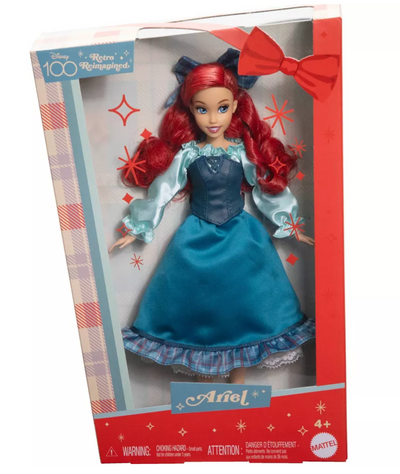 Disney Princess 100 Retro Reimagined Ariel Holiday Fashion Doll New with Box